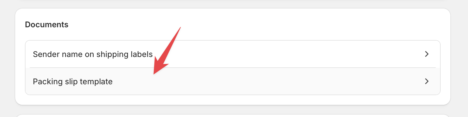 Packing slip template